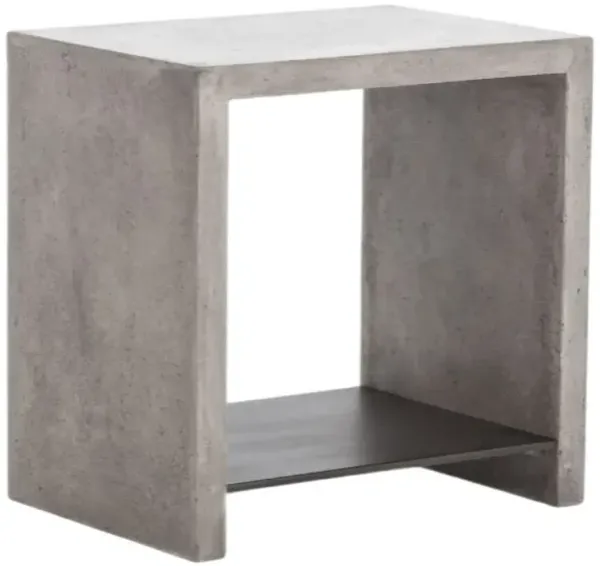Four Hands Hugo Dark Gray End Table