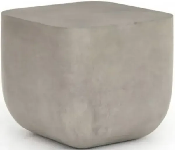 Four Hands Ivan Grey Square End Table