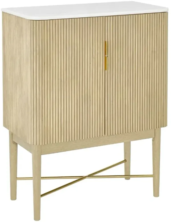Steve Silver Co. Vida Burnished Blonde Wine Cabinet