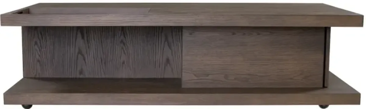 Flexsteel® Athens Brown Coffee Table with Casters