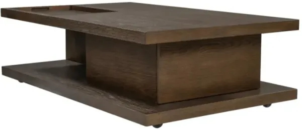 Flexsteel® Athens Brown Coffee Table with Casters