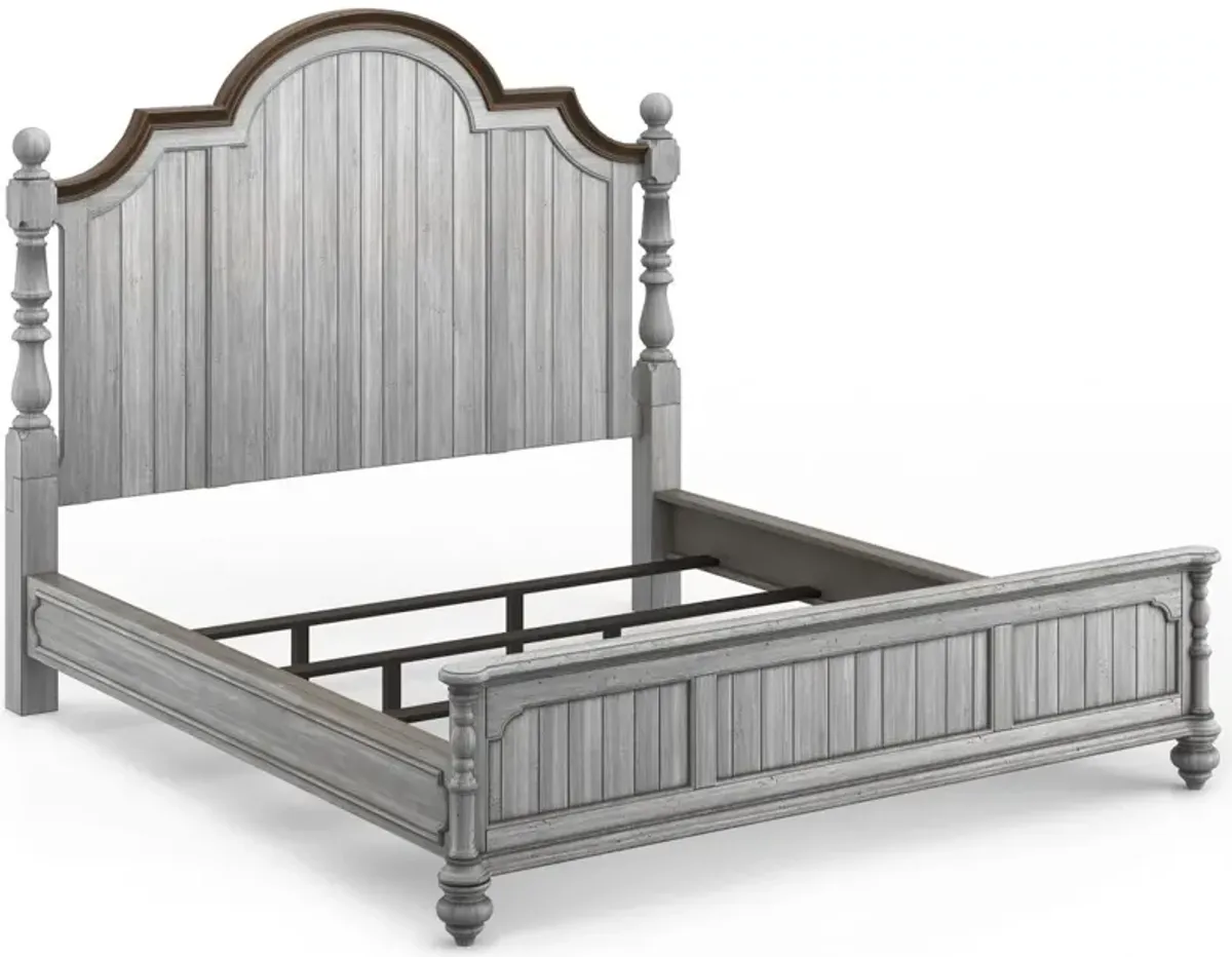 Flexsteel® Plymouth 3pc Distressed King Poster Bedroom Set P19502836