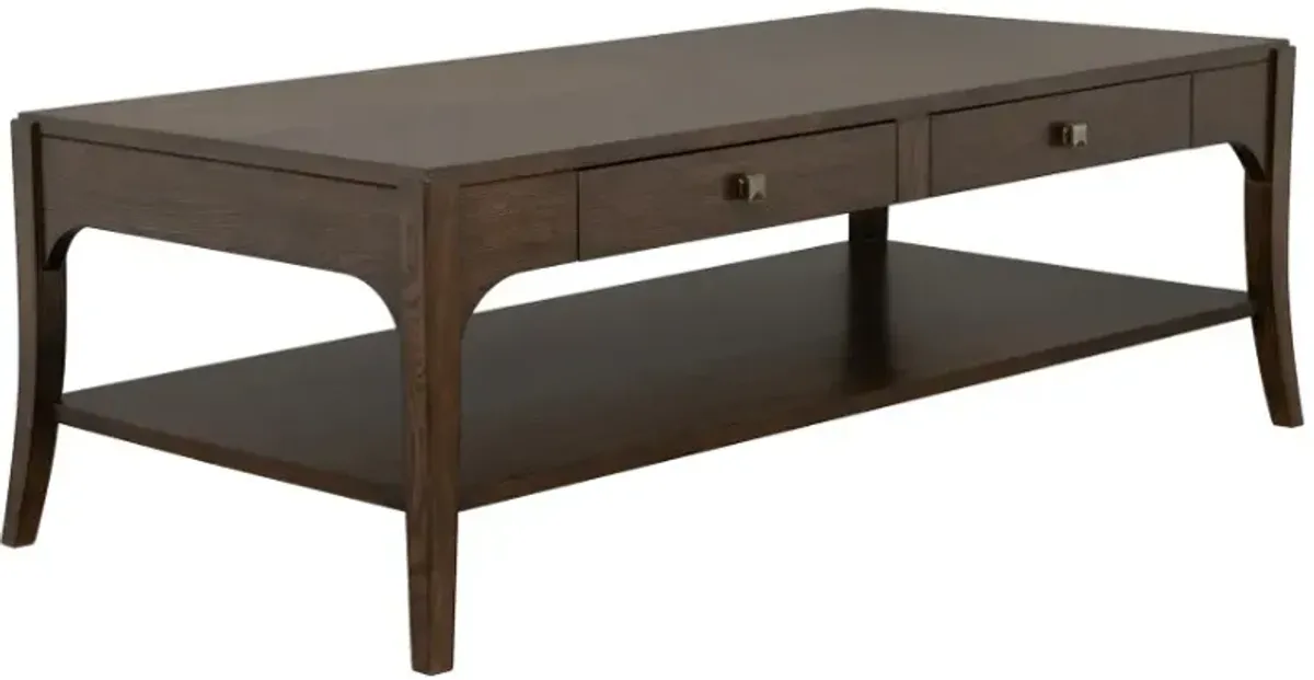 Flexsteel® Sylvie Brown Rectangular Coffee Table