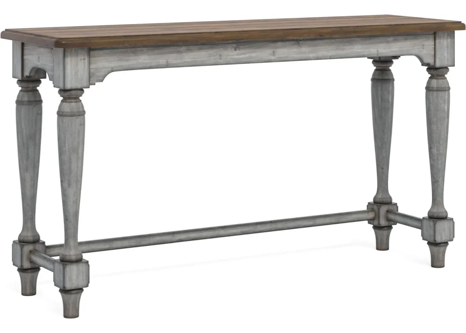 Flexsteel® Plymouth® Distressed Graywash Sofa Table