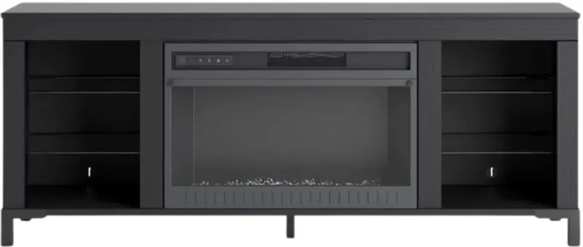 Signature Design by Ashley® Cayberry Black 60" TV Stand with Electric Fireplace