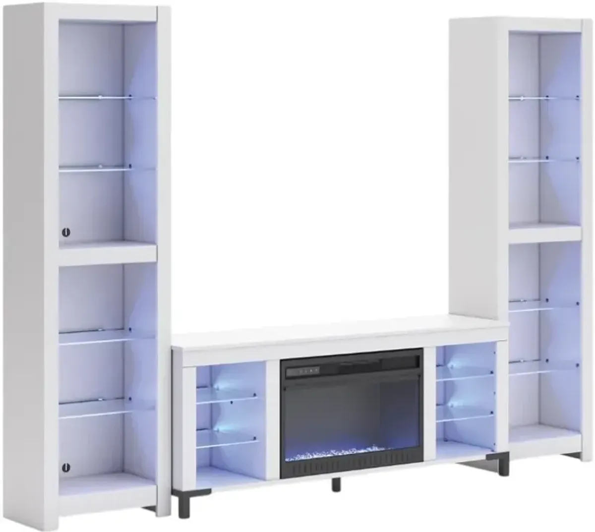 Signature Design by Ashley® Brollevi 3-Piece White Entertainment Center