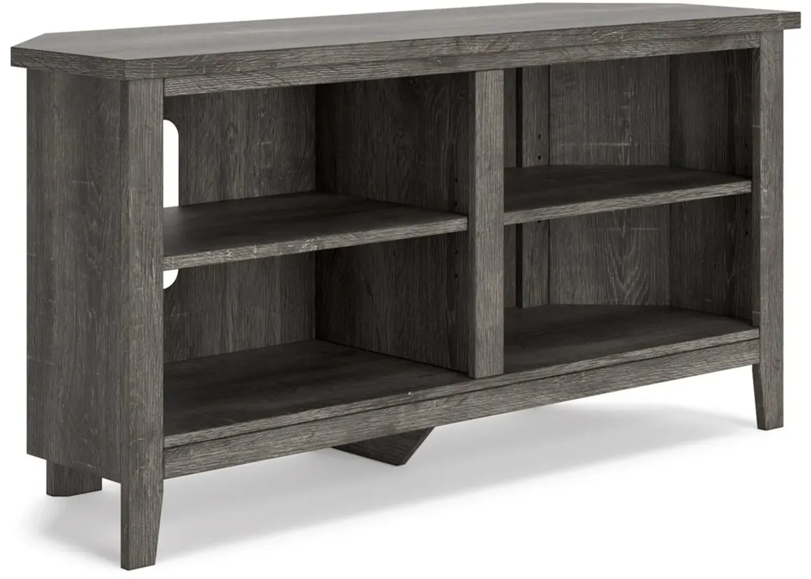 Signature Design by Ashley® Arlenbry Gray Corner TV Stand with 2 Shelves 