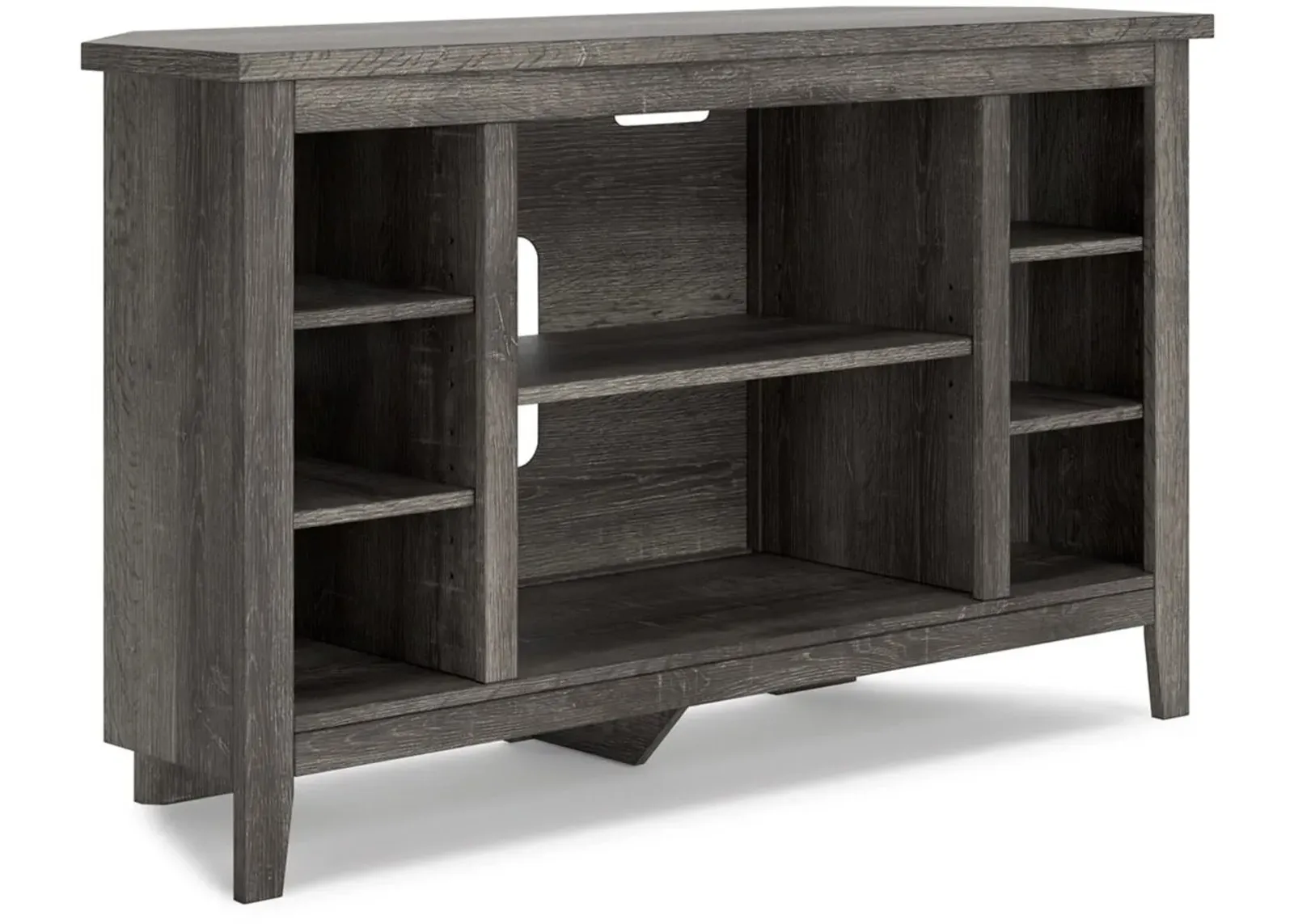 Signature Design by Ashley® Arlenbry Gray Corner TV Stand with 4 Shelves