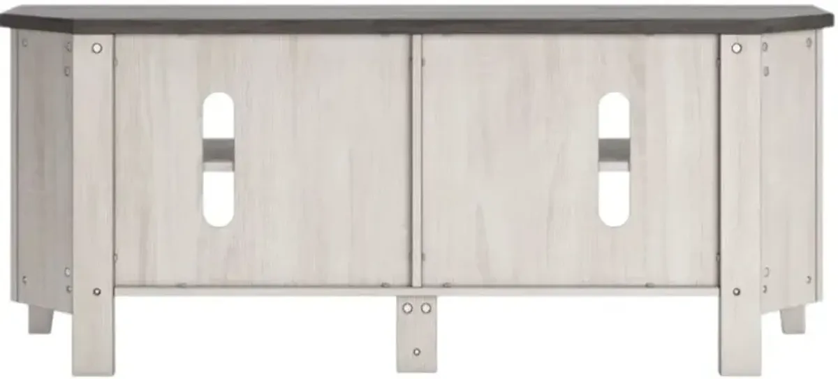 Signature Design by Ashley® Dorrinson Two-Tone Corner TV Stand