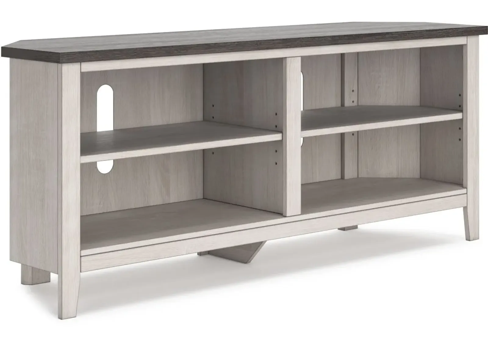 Signature Design by Ashley® Dorrinson Two-Tone Corner TV Stand