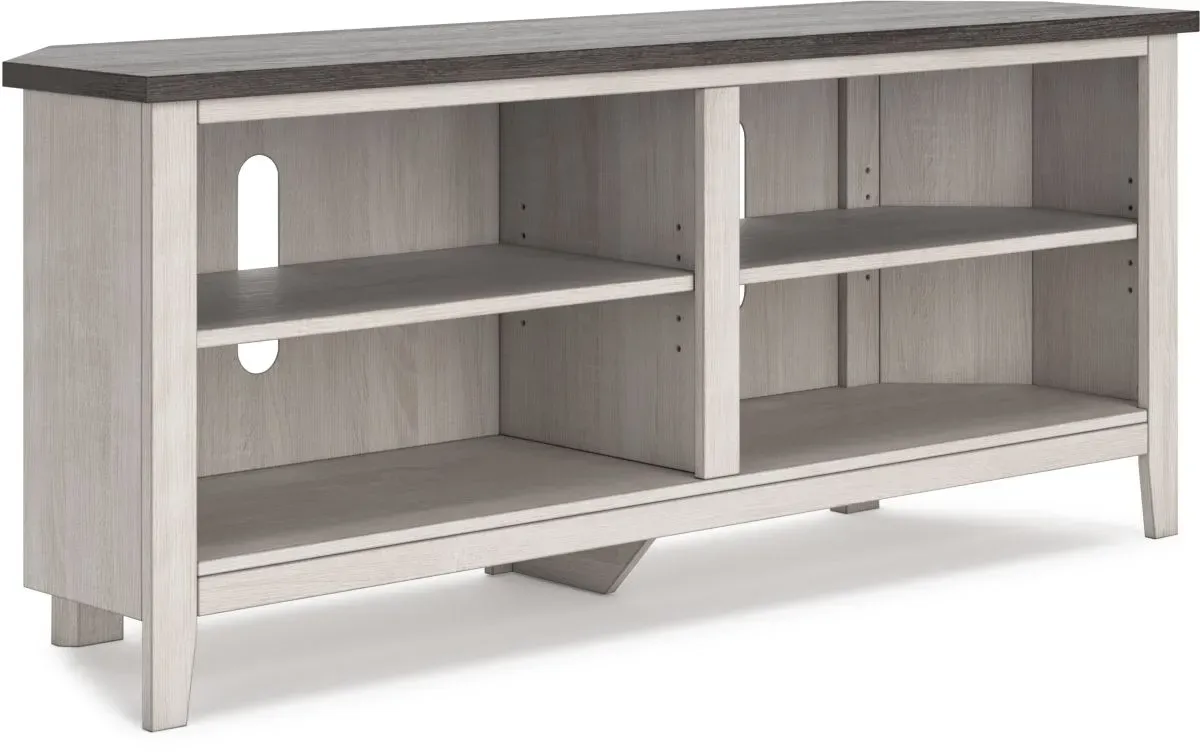 Signature Design by Ashley® Dorrinson Two-Tone Corner TV Stand