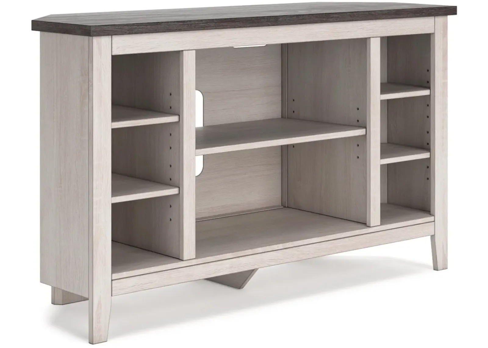 Signature Design by Ashley® Dorrinson Two-Tone Corner TV Stand