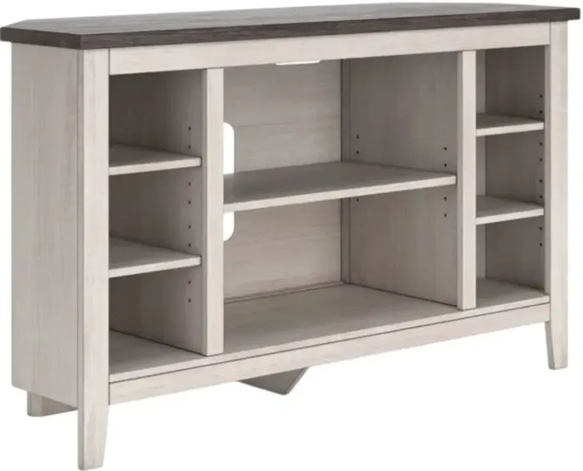 Signature Design by Ashley® Dorrinson Two-Tone Corner TV Stand