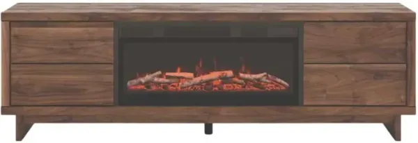 Signature Design by Ashley® Zadilyn Brown 72" TV Stand with Electric Fireplace