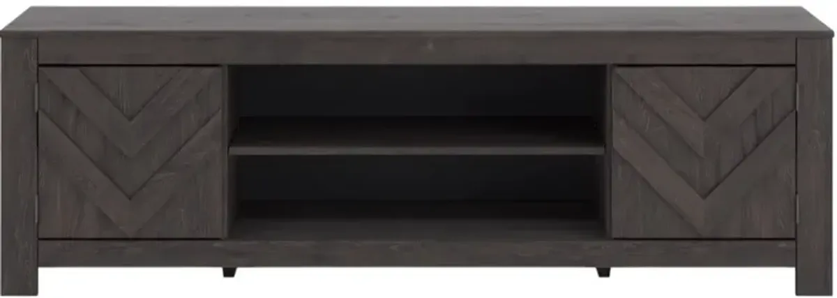 Signature Design by Ashley® Cayboni Dark Charcoal LG TV Stand with Fireplace Option