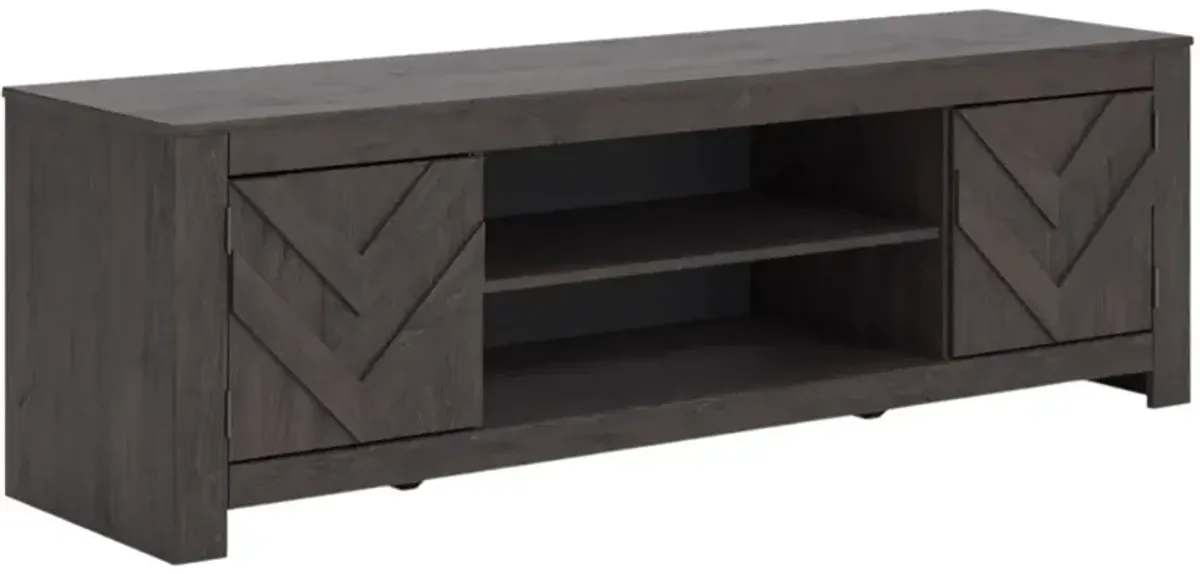 Signature Design by Ashley® Cayboni Dark Charcoal LG TV Stand with Fireplace Option