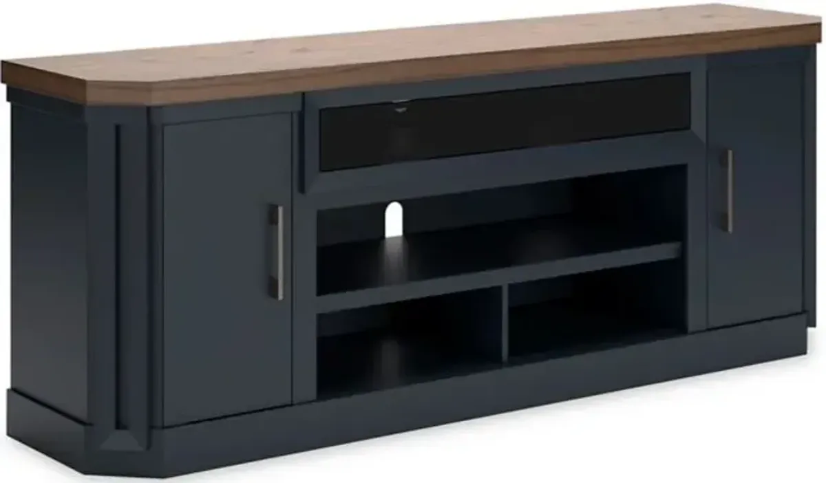 Signature Design by Ashley® Landocken Light Brown/Dark Slate Blue 83" TV Stand