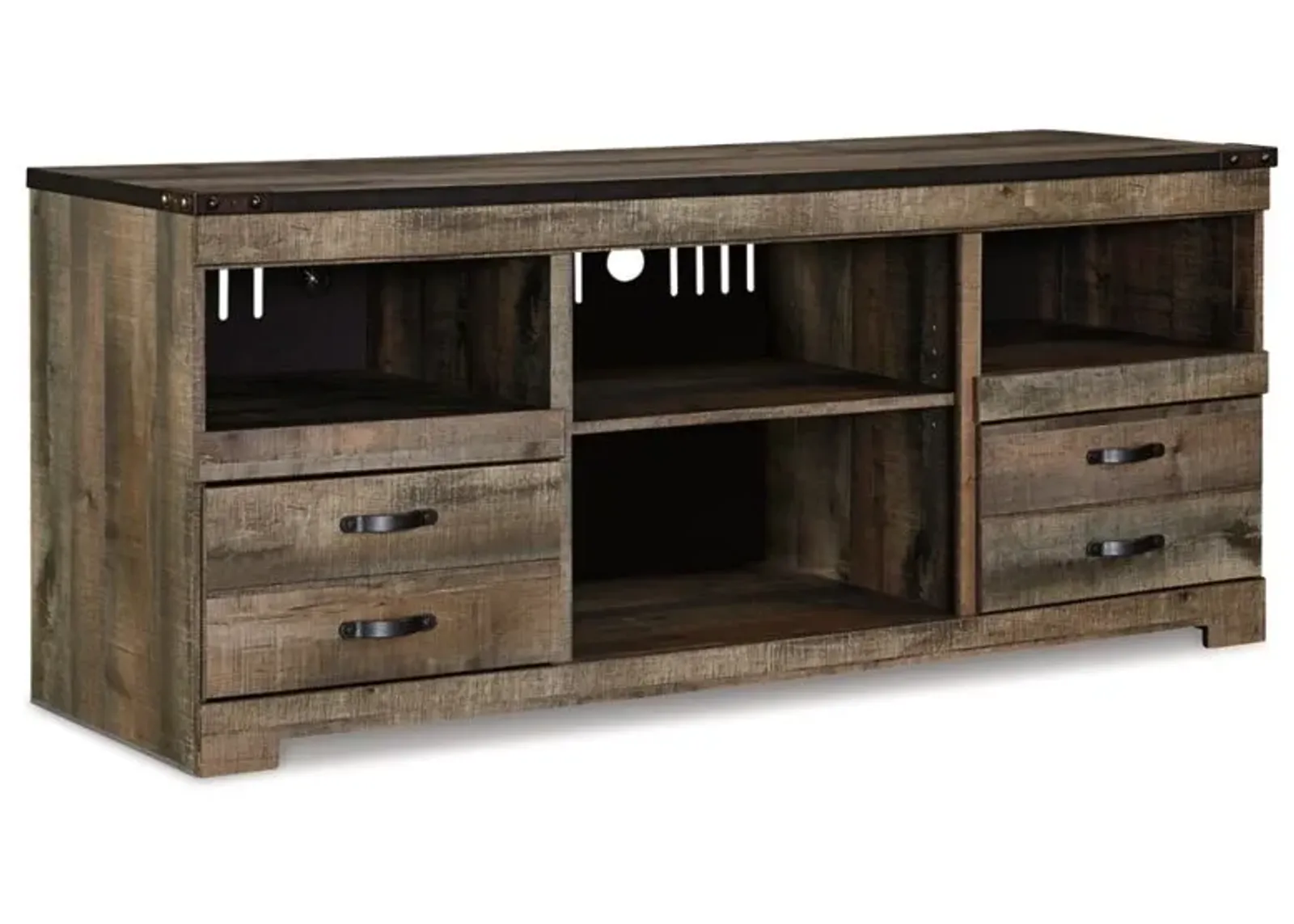 Signature Design by Ashley® Trinell Brown 63" LG TV Stand with Fireplace Option