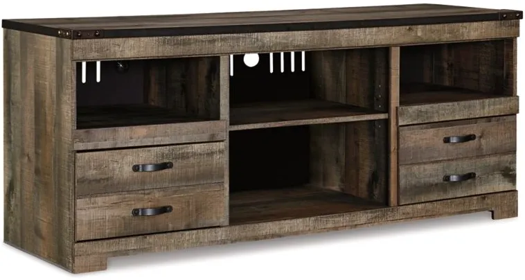 Signature Design by Ashley® Trinell Brown 63" LG TV Stand with Fireplace Option