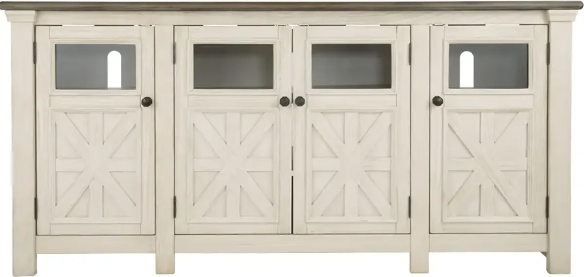 Signature Design by Ashley® Bolanburg Weathered Gray/White TV Stand