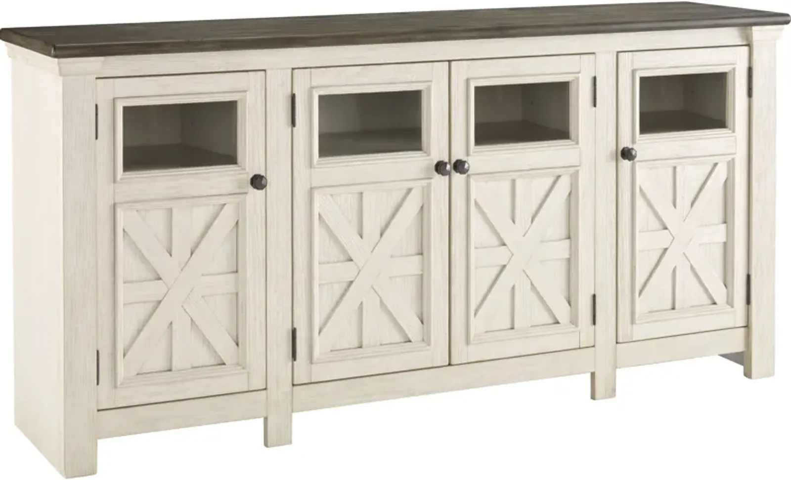 Signature Design by Ashley® Bolanburg Two-tone 74" TV Stand