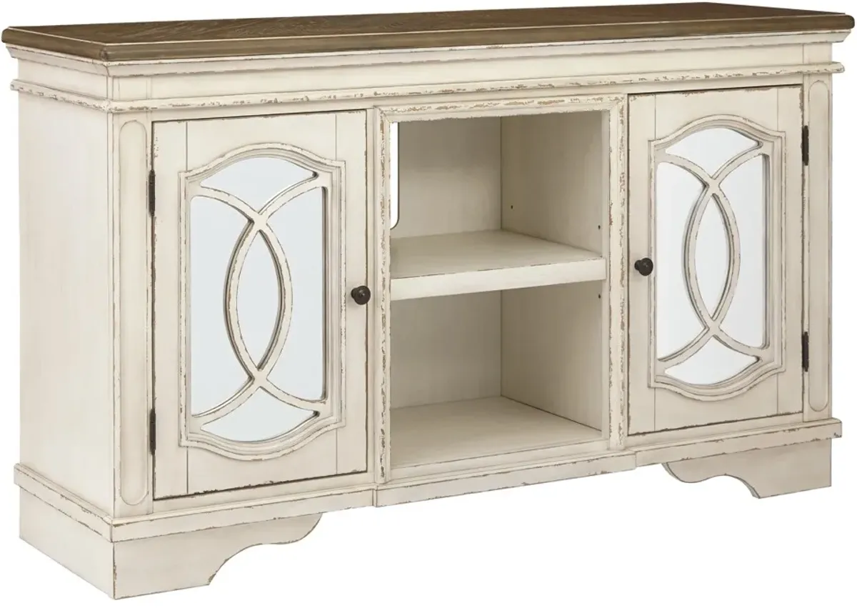 Signature Design by Ashley® Realyn Chipped White TV Stand