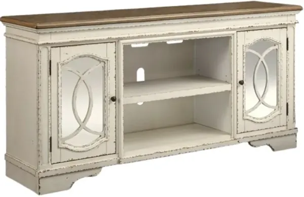 Signature Design by Ashley® Realyn Chipped White TV Stand
