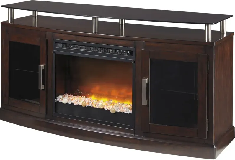 Signature Design by Ashley® Chanceen Dark Brown 60” TV Stand with