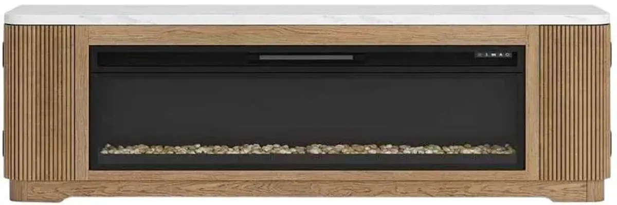 Signature Design by Ashley® Camdill Light Brown TV Stand with Electric Fireplace
