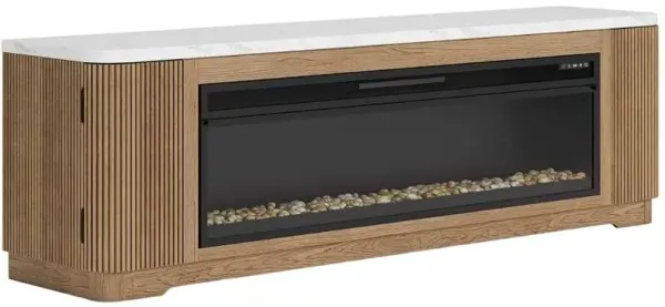 Signature Design by Ashley® Camdill Light Brown TV Stand with Electric Fireplace