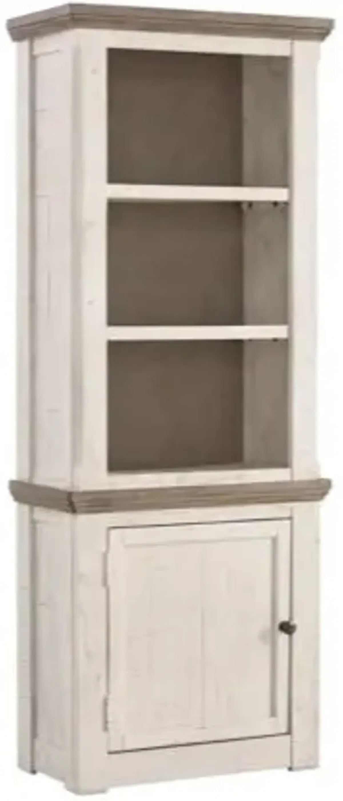 Signature Design by Ashley® Havalance 4-Piece Vintage White/Weathered Gray Entertainment Center