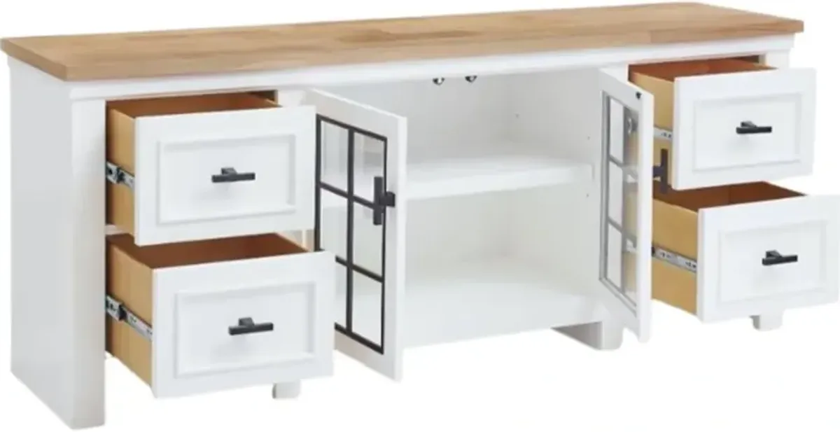 Signature Design by Ashley® Ashbryn Natural/White TV Stand