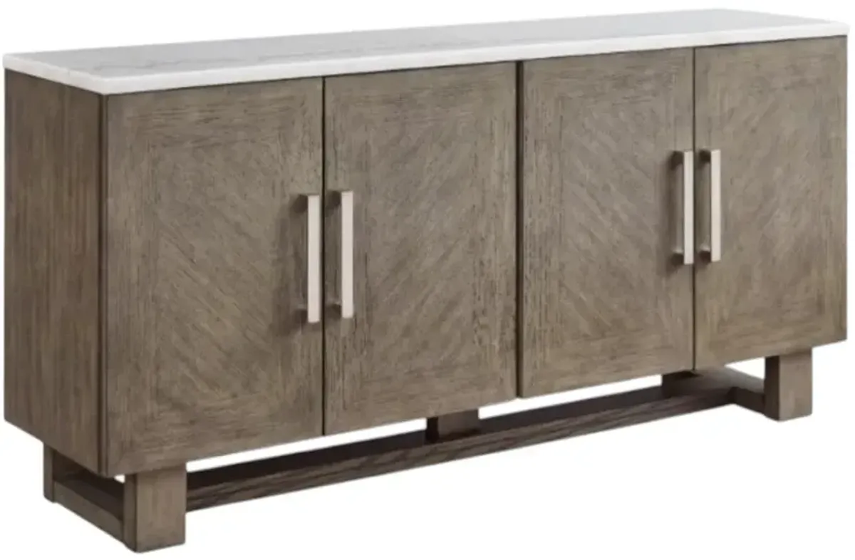 Signature Design by Ashley® Loyaska Grayish Brown/White 68" TV Stand