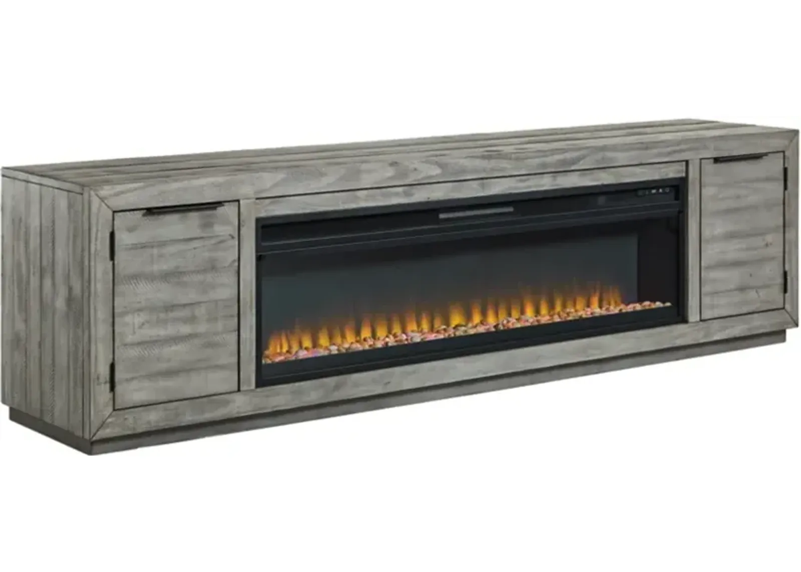 Signature Design by Ashley® Naydell Gray TV Stand with Electric Fireplace