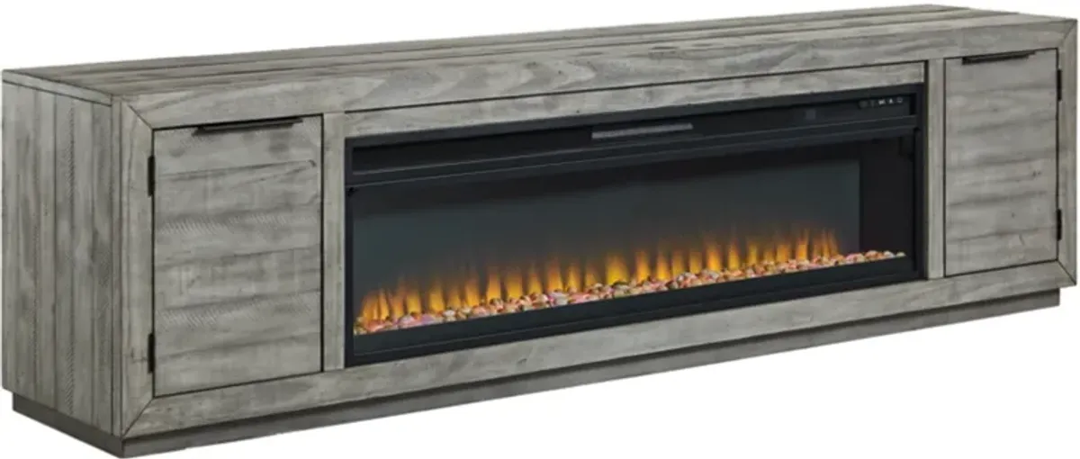 Signature Design by Ashley® Naydell Gray TV Stand with Electric Fireplace