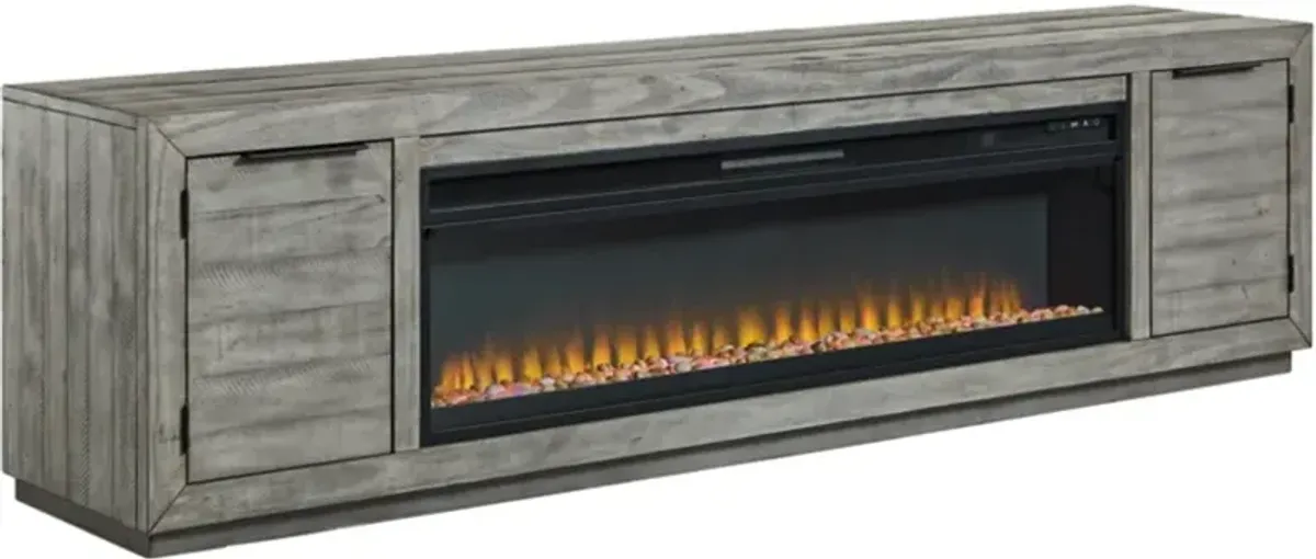 Signature Design by Ashley® Naydell Gray TV Stand with Electric Fireplace