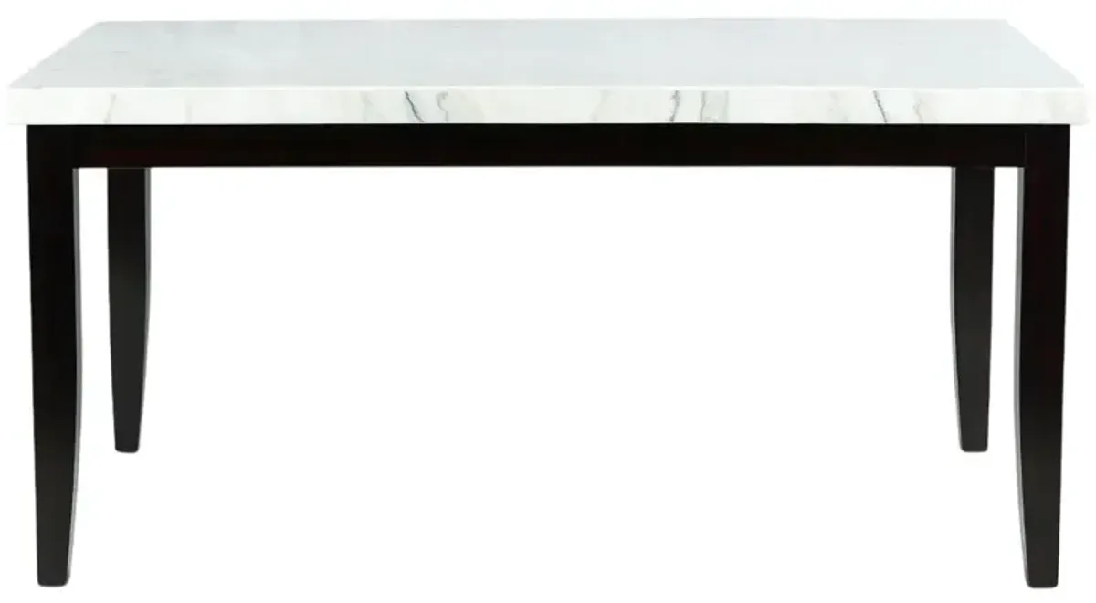 Steve Silver Co. Westby 5-Piece Black/White Dining Set with Ebony Base