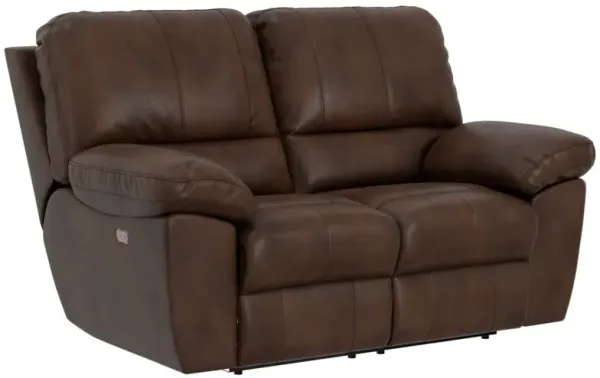 iAmerica Weston Walnut Lay-Flat Power Reclining Loveseat