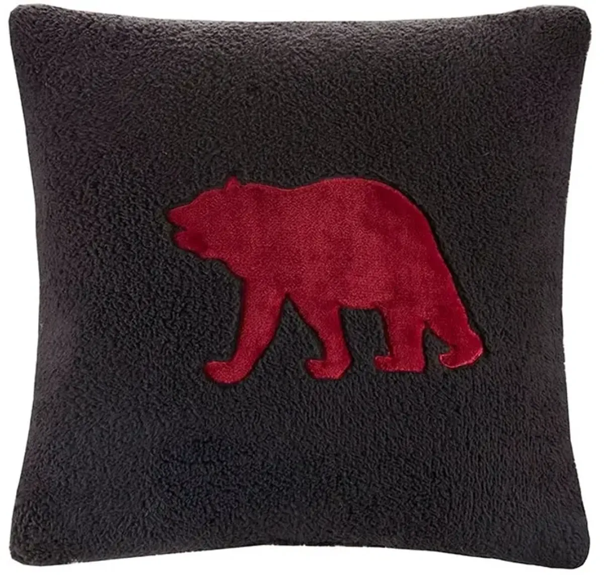 Olliix by Woolrich Alton Black and Red King Plush to Sherpa Down Alternative Comforter Set