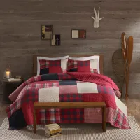 Olliix by Woolrich Red Full/Queen Sunset Coverlet Mini Set