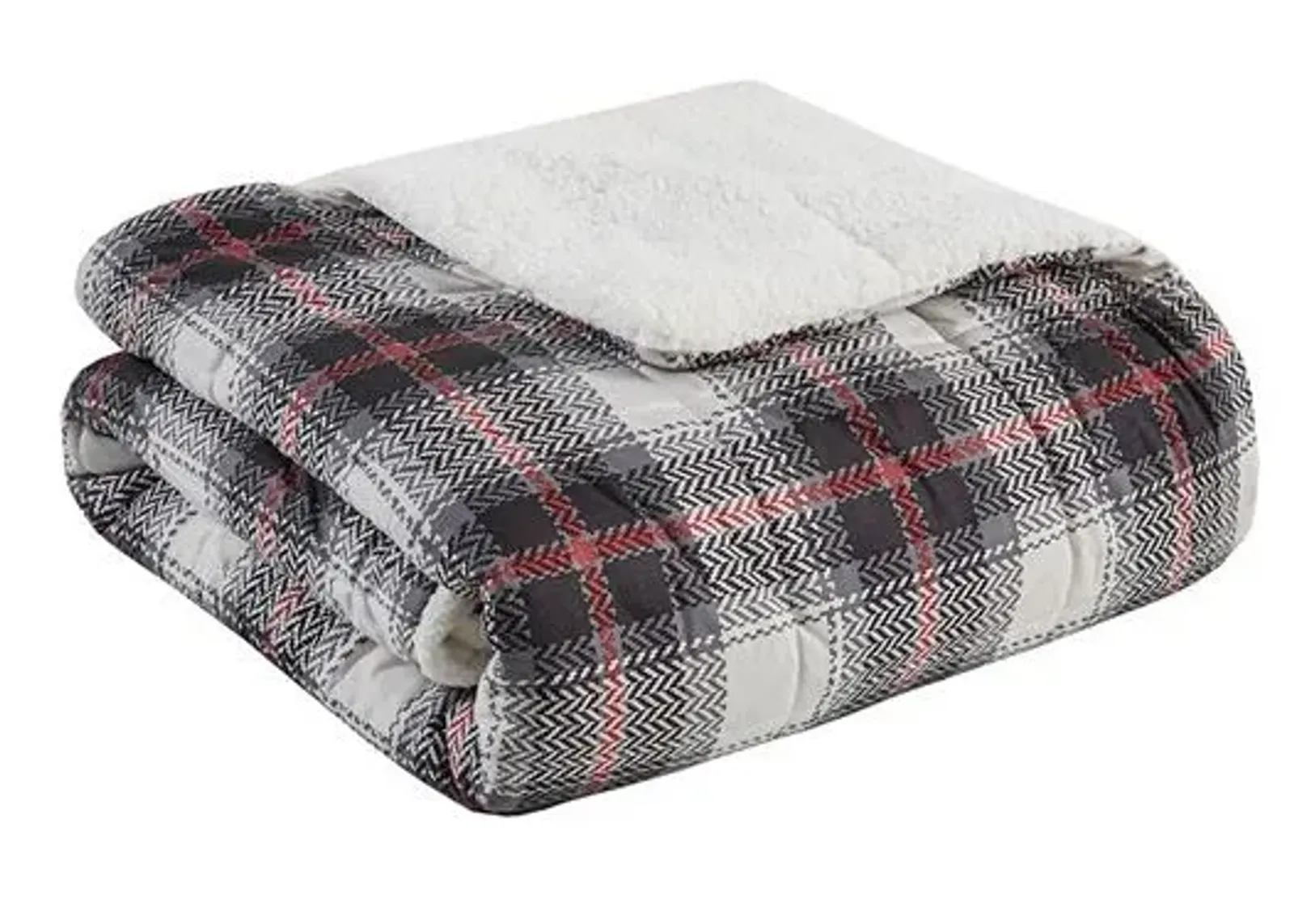 Olliix by Woolrich Ridley Black Softspun Down Alternative Oversized Throw