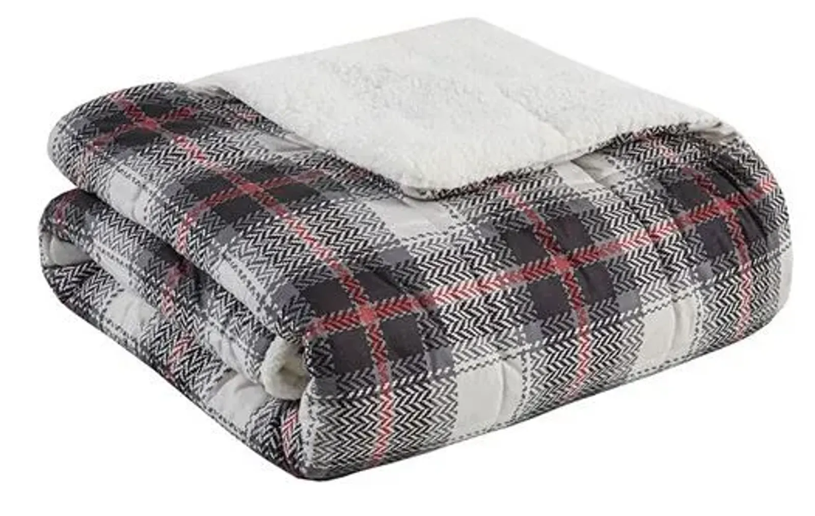 Olliix by Woolrich Ridley Black Softspun Down Alternative Oversized Throw