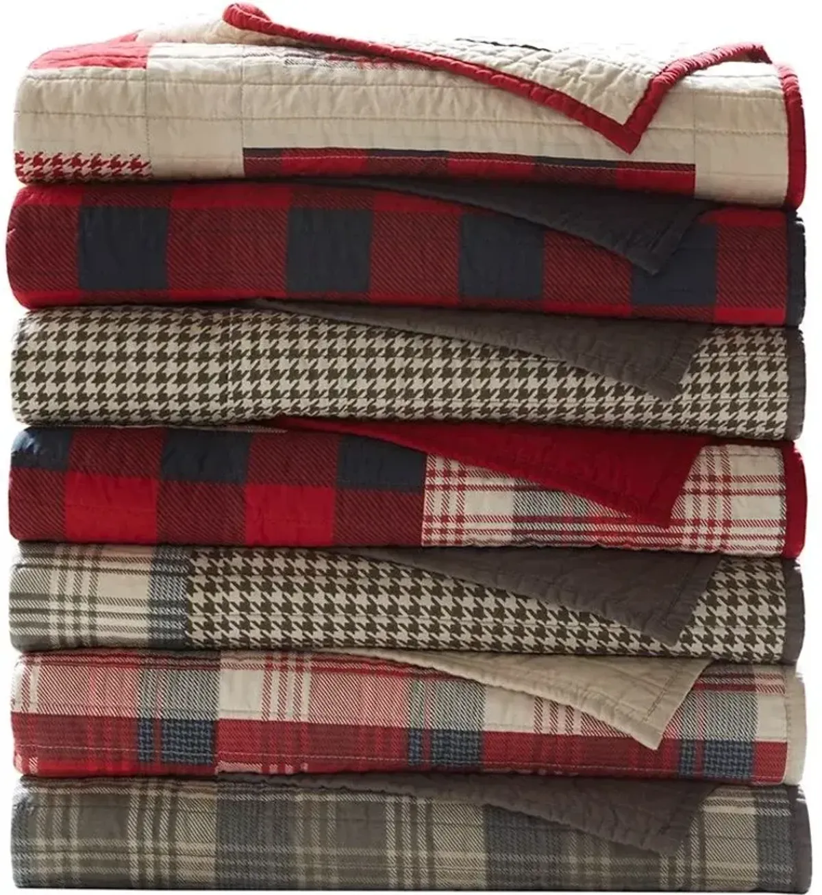 Olliix by Woolrich Red Tasha Quilted Throw Blanket