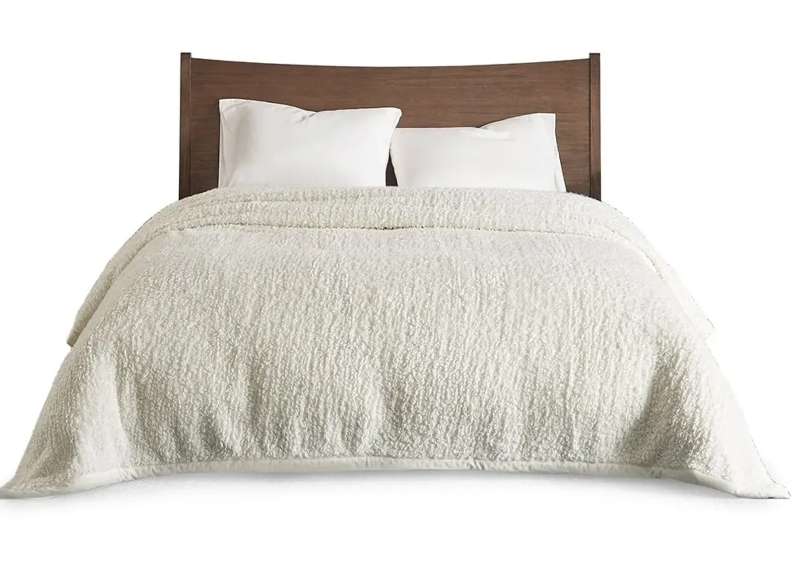 Olliix by Woolrich Twin Ivory Burlington Berber Blanket