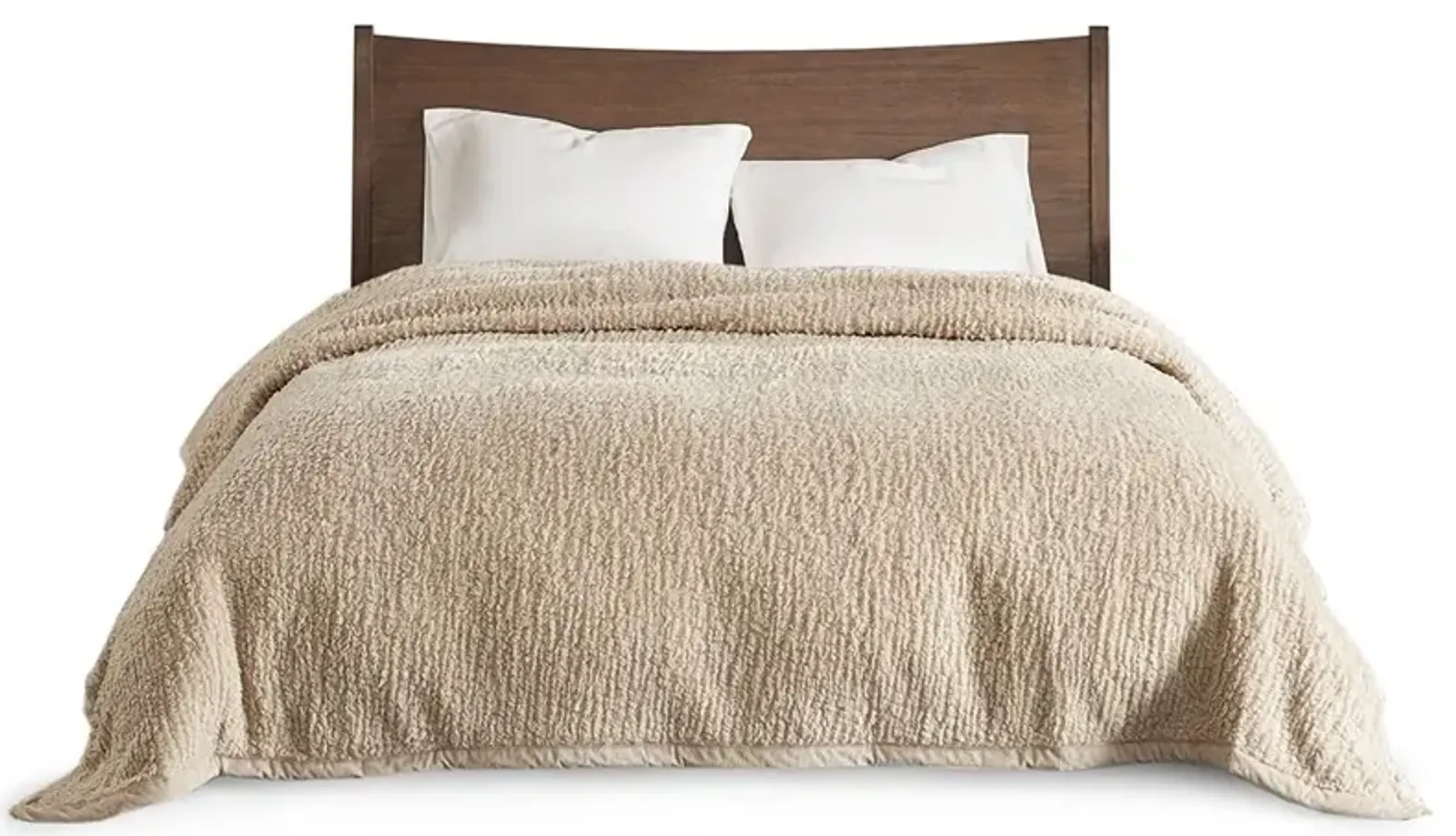 Olliix by Woolrich Full/Queen Tan Burlington Berber Blanket