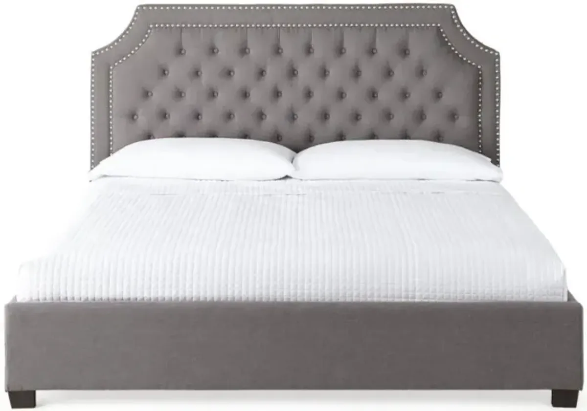 Steve Silver Co. Wilshire Gray King Panel Bed