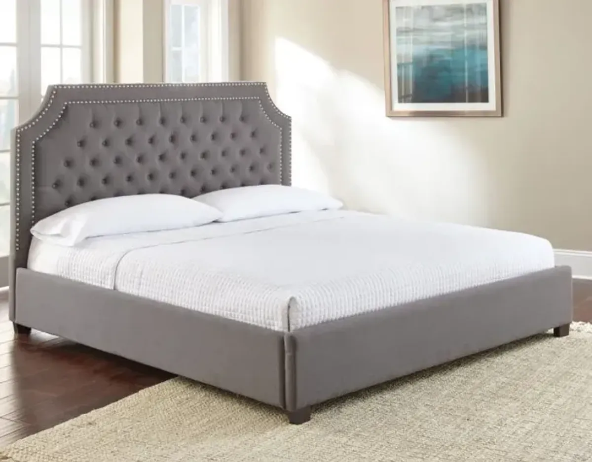 Steve Silver Co. Wilshire Gray King Panel Bed