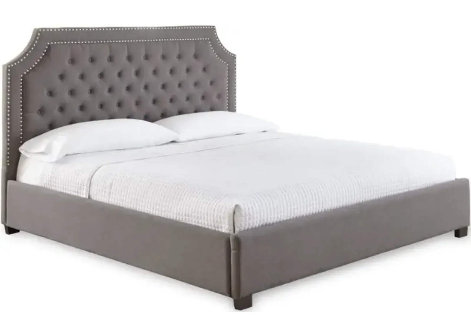 Steve Silver Co. Wilshire Gray King Panel Bed