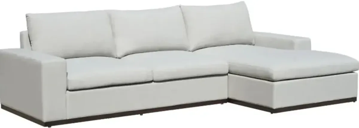 Steve Silver Co. Wyatt 2-Piece White Fabric Outdoor Sectional