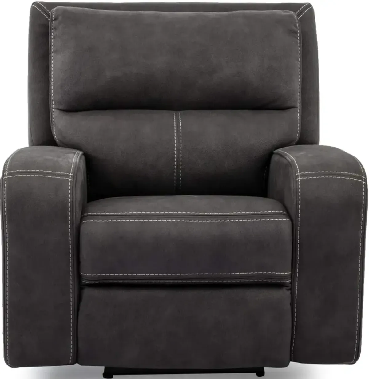 Cheers by Man Wah Charcoal Power Recliner with Power Headrest